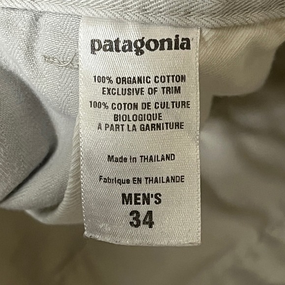 Patagonia Organic Cotton Cargo Shorts Mens 34 Khaki Herringbone Outdoor Casual - Picture 4 of 11